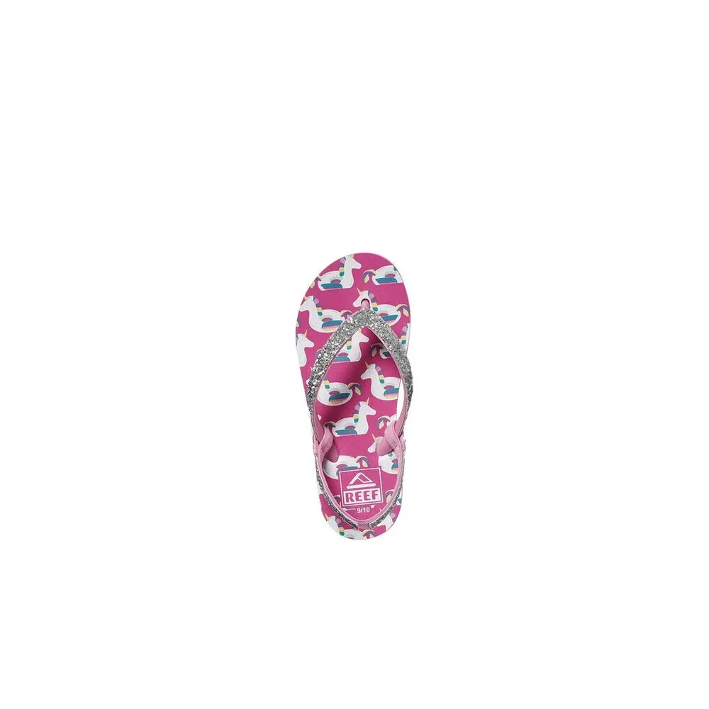 Reef Little Stargazer CJ2018 Sandals Toddler Y6 Pink Slip On Flip Flops JOBB728